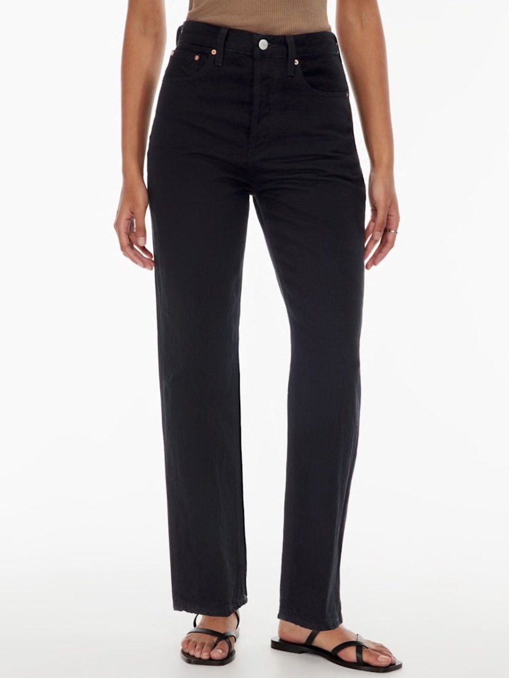 Aritzia Denim Forum Joni high rise loose 29L 28 organic cotton jeans timeless